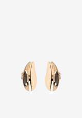 Tory Burch Small Weave Stud Earrings Gold 164424 0-200