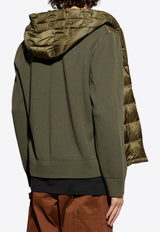 Moncler Down-Front Wool Cardigan Green K20919B00006 M1131-825