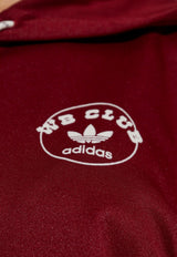 Adidas Originals X Wales Bonner Logo Zip-Up Hooded Sweatshirt Burgundy JM8298 0-CBURGU