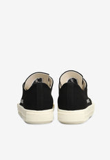 Rick Owens DRKSHDW Extreme Low Canvas Sneakers Black DS01F4822DOEH4_911