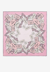 Prada Printed Silk Twill Scarf Pink 1FF0042DGY/S_PRADA-F0DLD