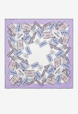 Prada Printed Silk Twill Scarf Purple 1FF0042DGY/S_PRADA-F0230