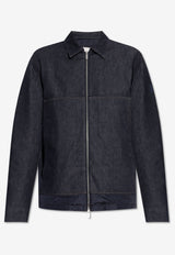 Moncler Logo Patch Denim Jacket Navy K20911G00001 5984S-77A