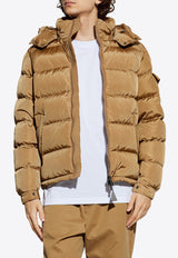 Moncler Maya Hooded Down Jacket Beige K20911A53600 539ZD-226