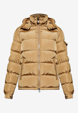 Moncler Maya Hooded Down Jacket Beige K20911A53600 539ZD-226