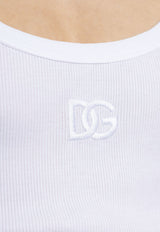 Dolce & Gabbana DG Logo Sleeveless T-shirt White G8PA8Z G7PGP-W0800