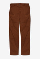 Moncler Flared-Leg Loose Pants Brown K20912A00003 598R1-253