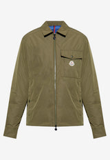 Moncler Vigeon Zip-Up Jacket Green K20911G00015 59876-825