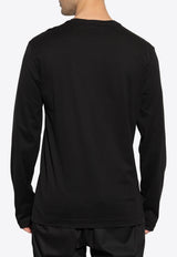 Dolce & Gabbana Signature Logo Long-Sleeved T-shirt Black G8SD2Z G7PEA-N0000