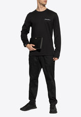 Dolce & Gabbana Signature Logo Long-Sleeved T-shirt Black G8SD2Z G7PEA-N0000