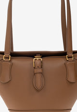 Dolce & Gabbana Capri Calf Leather Tote Bag Brown BB7815 AK274-8Z093