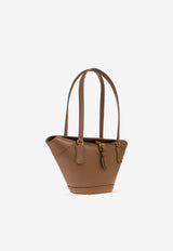 Dolce & Gabbana Capri Calf Leather Tote Bag Brown BB7815 AK274-8Z093