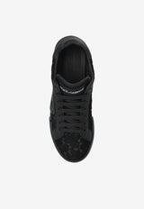 Dolce & Gabbana Portofino Strobel Taormina Lace Sneakers Black CK2343 AI446-8Z871