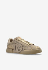 Dolce & Gabbana Portofino Taormina Lace Sneakers Beige CK2343 AI446-8L725