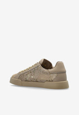 Dolce & Gabbana Portofino Taormina Lace Sneakers Beige CK2343 AI446-8L725