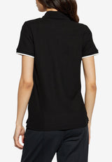 Moncler Logo Patch Polo T-shirt Black K20938A00004 84720-999