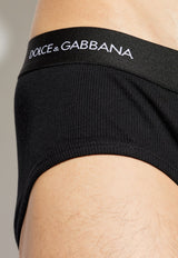 Dolce & Gabbana Two-Pack Black Briefs Black M9D86J ONN96-N0000