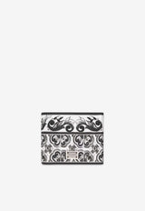 Dolce & Gabbana Majolica-Print Bifold Wallet White BP3102 AN719-IU3TN