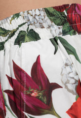 Dolce & Gabbana Floral-Print Turned-Up Cotton Pants Multicolor FTDC3T HS5TQ-HA5PB
