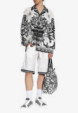 Dolce & Gabbana Baroque Floral Silk Shirt White G5IF1T HI1SV-IN3TN