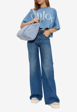 Chloé Wide-Leg Buttoned Jeans Blue CH25ADP42 251-427