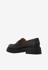 Ferragamo Caminia Leather Loafers Brown 01K320 CAMINIA 784738-T MORO