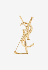 Opyum Textured Brass Brooch