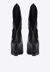 Rick Owens Cantilever 80 Strutter Sandals in Leather Black RP01F6812LCN_09