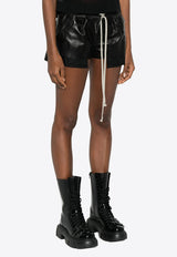 Rick Owens Temple Fog Boxers in Leather Black RP01F6316LBY_09