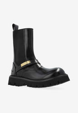 Moschino Leather Ankle Boots Black MB21044G0N GB5-000