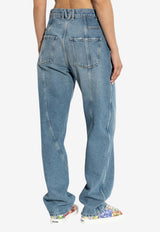 Moschino Boyfriend Washed Jeans Blue 252E A0319 5523-0281