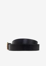 Givenchy Classic Leather Belt Black BB408 HB2AE-001