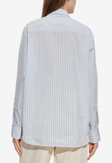 Moncler Camicia Striped Shirt Light Blue K20932F00016 598S1-F00
