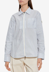 Moncler Camicia Striped Shirt Light Blue K20932F00016 598S1-F00