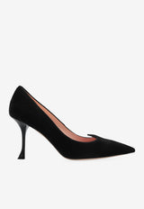 Roger Vivier I Love 85 Suede Pumps Black RVW53024540O20 0-B999