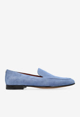 Dolce & GabbanaSplit Suede Loafers in Light Blue