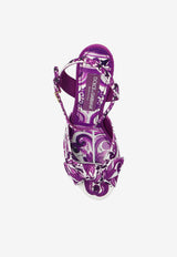130 Majolica-Print Platform Sandals