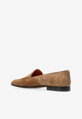 Dolce & GabbanaSplit Suede Loafers in Beige