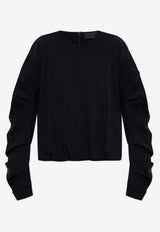Moncler Logo Crewneck Sweatshirt Black K20938G00013 89AHM-999