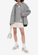 Moncler Collared Shirt Dress Gray K20938I00005 89B1I-984