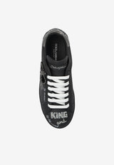 Portofino Black Crown Sneakers