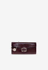 Roger Vivier Belle Vivier Clutch Bag Burgundy RAWAWSB4400UKP 0-1N29