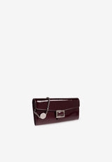Roger Vivier Belle Vivier Clutch Bag Burgundy RAWAWSB4400UKP 0-1N29