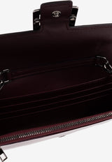 Roger Vivier Belle Vivier Clutch Bag Burgundy RAWAWSB4400UKP 0-1N29