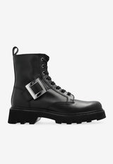 Roger Vivier Viv' Rangers Leather Boots Black RVW78442760TTQ 0-B999