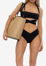 Balmain Wraparound Halterneck Bikini Black BKBAE2440 0-001