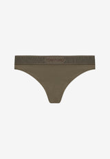 Tom Ford Signature Low-Waist Thong Green KNJ009 JEX166-FG789