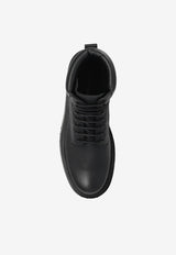 Dolce & GabbanaGrained Leather Ankle Boots