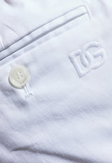 Dolce & Gabbana DG Logo Chino Pants White GW13EZ FUFNV-W0111