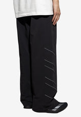 Adidas Originals Logo Print Track Pants Black JV7643 0-BLACK